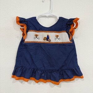 Auburn Tigers Football Smocked Toddler Girls Top Size 2T